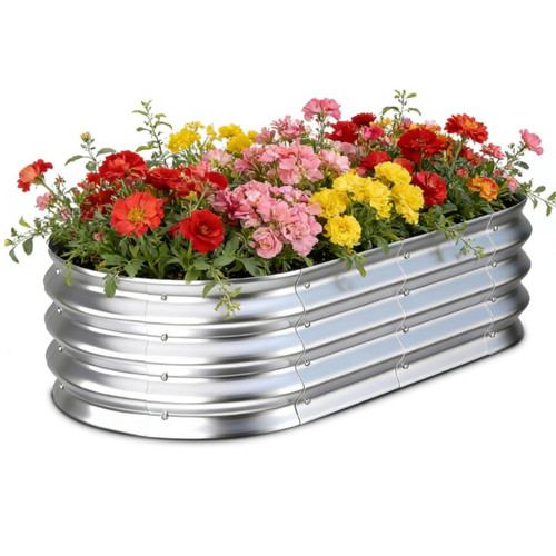 Galvanised steel raised - raised, garden