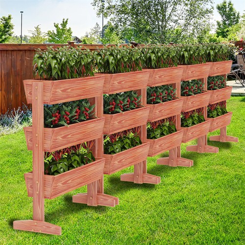 Tiered wooden raised garden - raised,