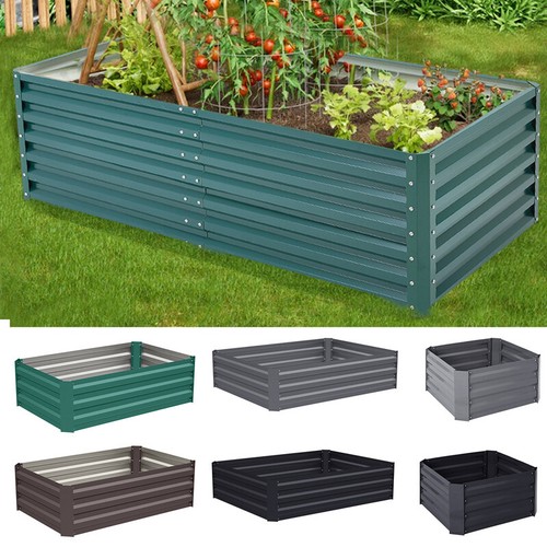 Metal raised garden bed - raised,