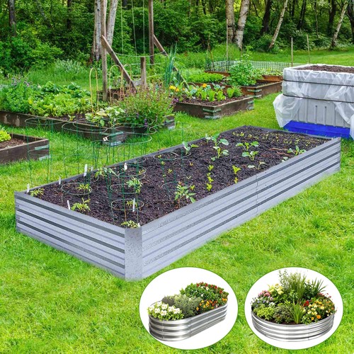 Galvanised steel raised - 1x,