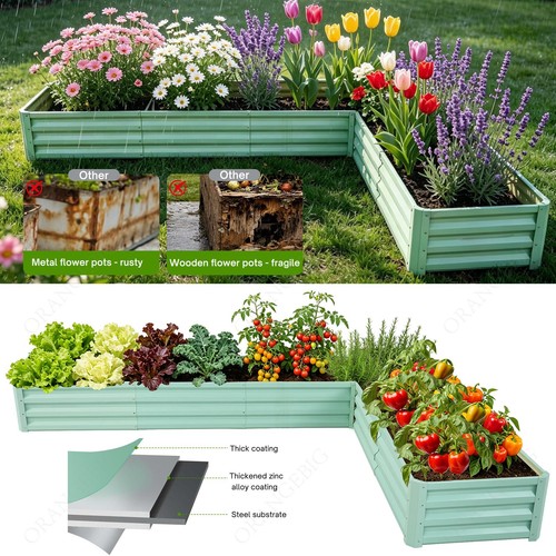Outdoor garden metal raised - metal,