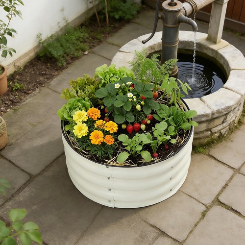 Metal raised garden bed - raised,
