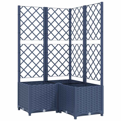 Garden planter with trellis - with, pp