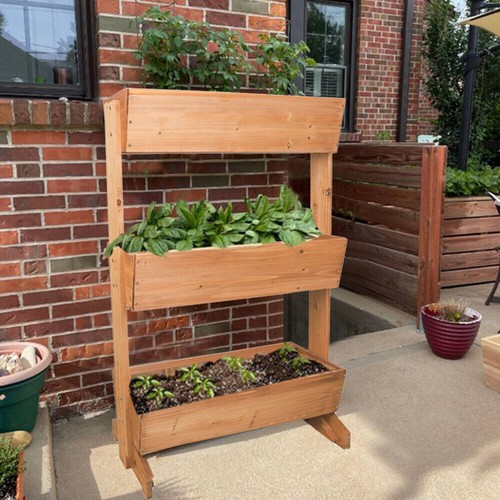 Rustic vertical raised garden - rustic,