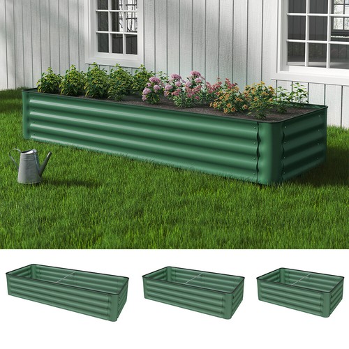Galvanised raised bed - raised,