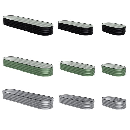 Galvanised raised bed - bed, for