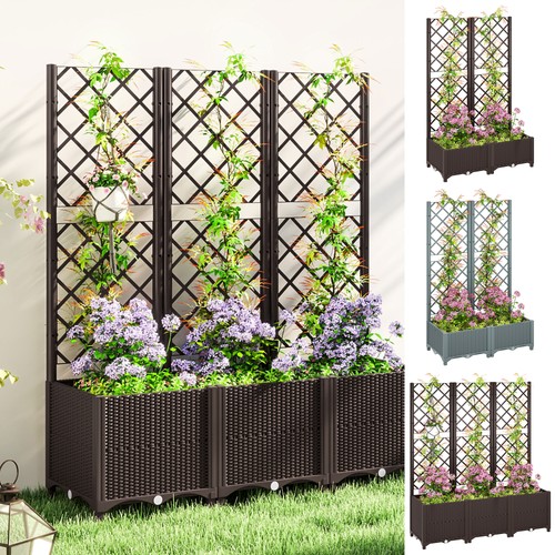 Plastic raised garden planter - raised,