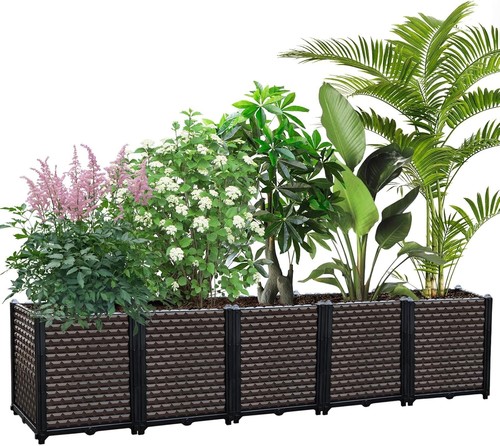 Raised garden bed self - garden,