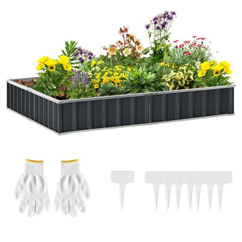 Outsunny metal raised - raised, garden