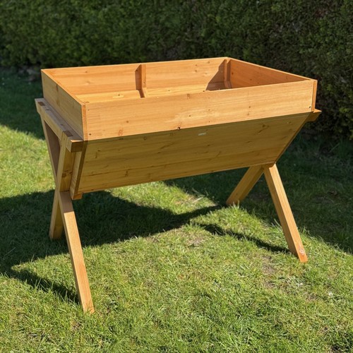 Veg trough wooden raised - veg-trough,