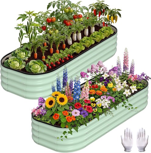 Pcs galvanized raised garden - raised,