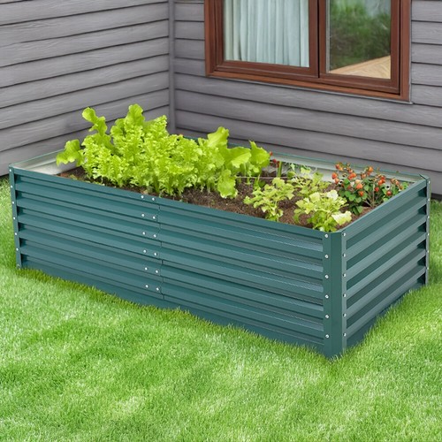 6ft garden metal raised bed - metal,