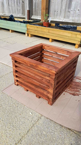 Wooden square raised - wooden, garden