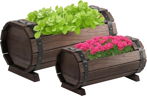 Raised garden beds barrel - raised, 2