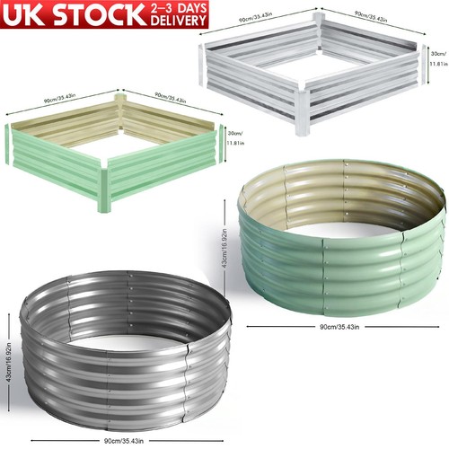 Galvanised steel raised garden - raised,