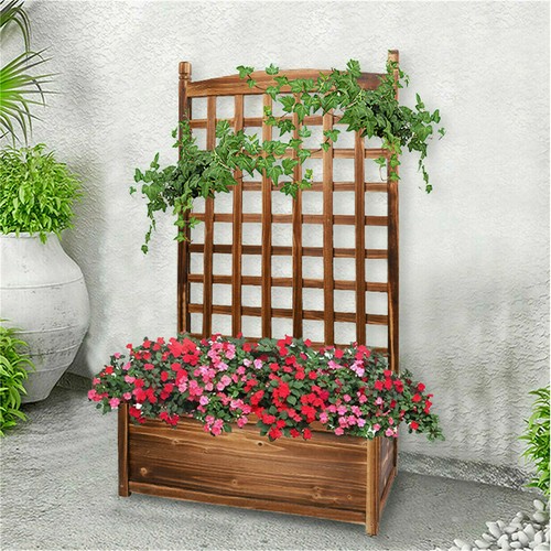 Wood raised garden - wood, bed