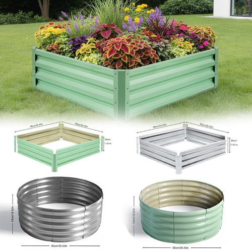 Metal garden raised bed - metal,